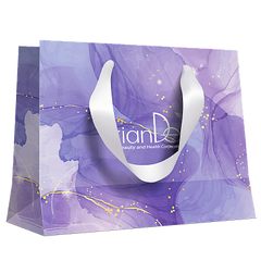 Popierinis dovanų maišelis (violetinis) 280x100x230