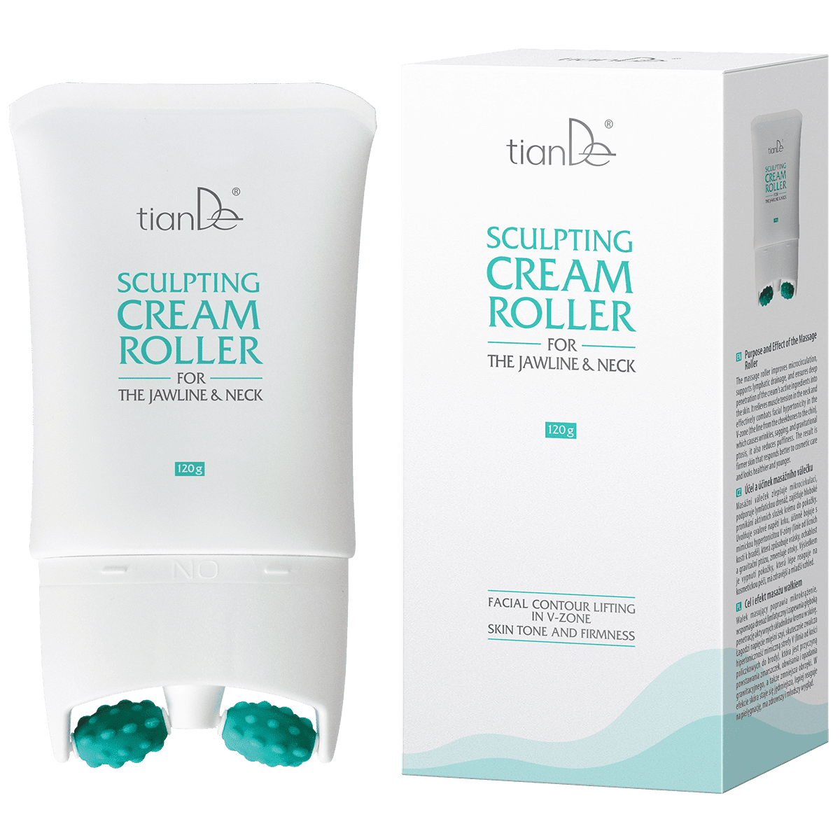 Kremo volelis veido ir kaklo linijoms formuoti – liftingo masažas TianDe