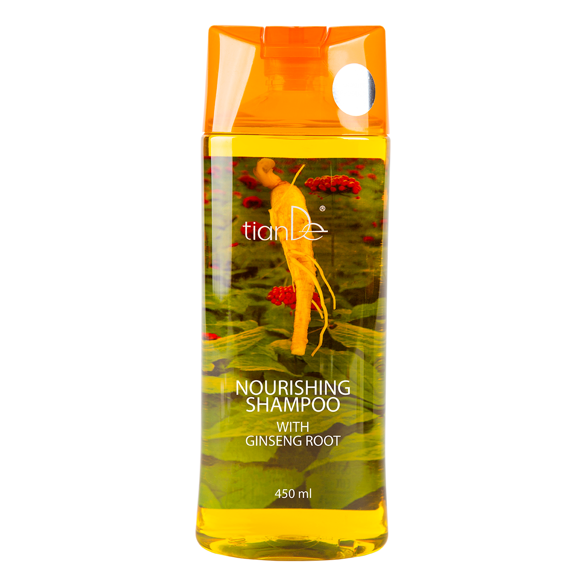 TianDe maitinamasis šampūnas su ženšenio šaknimi, 450 ml
