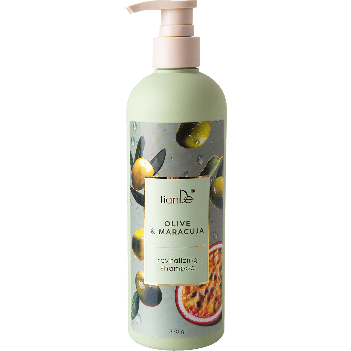 Gaivinantis alyvuogių ir pasiflorų šampūnas – intensyviai drėkinantis