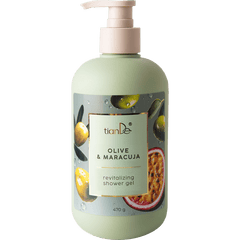 Gaivinanti alyvuogių ir pasiflorų dušo želė – drėkinantis ir raminantis