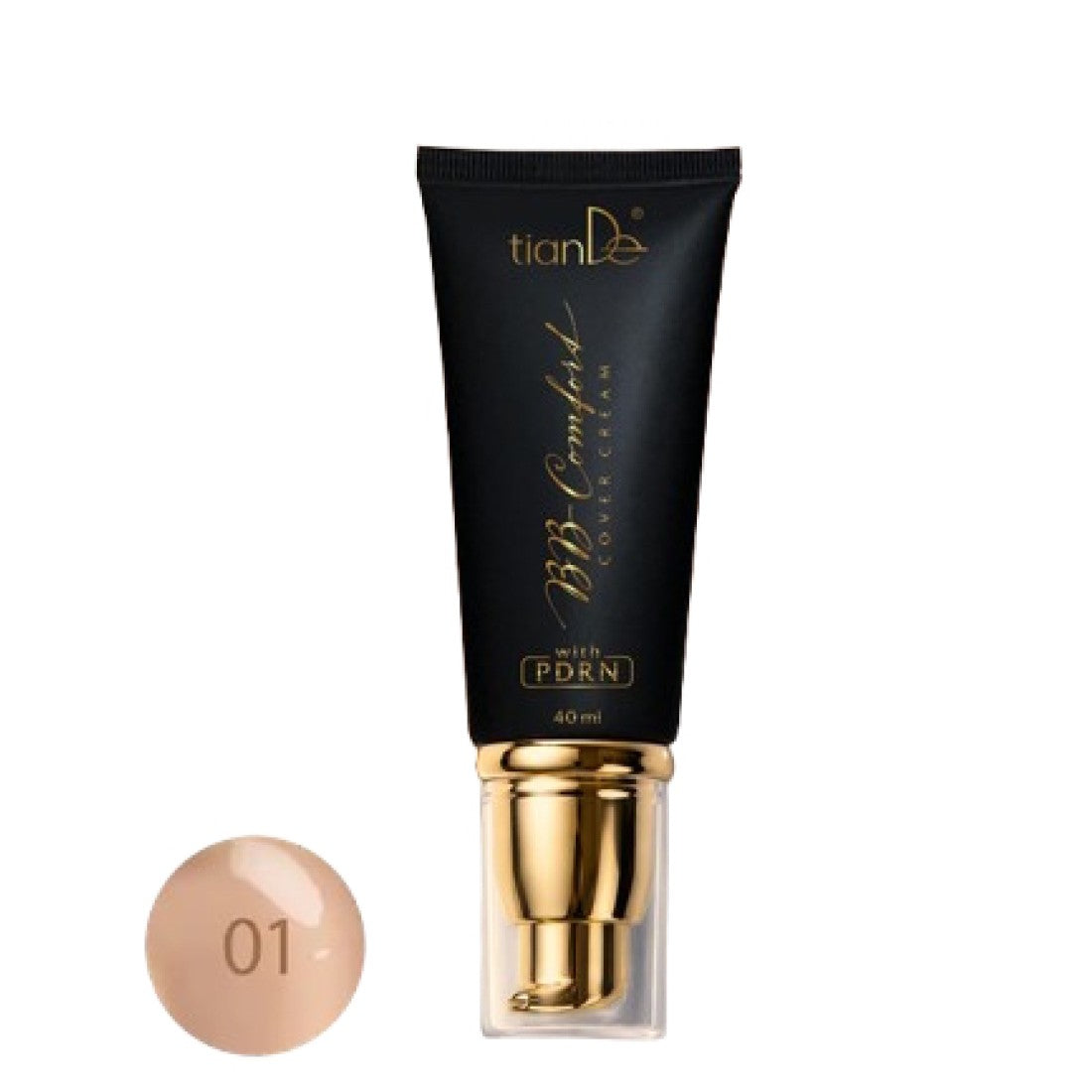 TianDe BB-Comfort maskuojamasis kremas su PDRN, 40 ml, 01 Vanilė