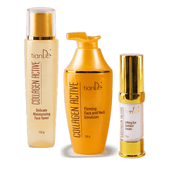 pirk 2 priemones: švelnų drėkinamąjį toniką + stiprinančią ir stangrinančią emulsiją veidui ir kaklui - PADOVANOSIME liftingo kremą akių kontūrui  