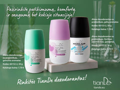 Natūralus alūno dezodorantas su prebiotikais vyrams, 50g I Tiande
