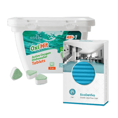 Indaploviu tabletes su aktyviuoju deguonimi ir šluostė grindims Tiande