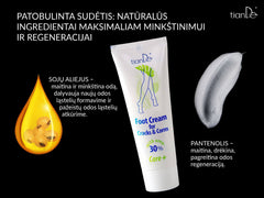 Pėdų kremas su 30 % šlapalu – nuo įtrūkimų ir nuospaudų, 80g