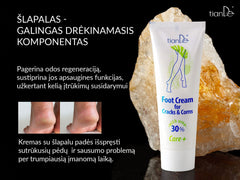 Pėdų kremas su 30 % šlapalu – nuo įtrūkimų ir nuospaudų, 80g