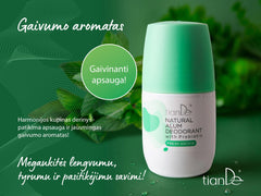 Natūralus alūno dezodorantas su prebiotikais vyrams, 50g I Tiande