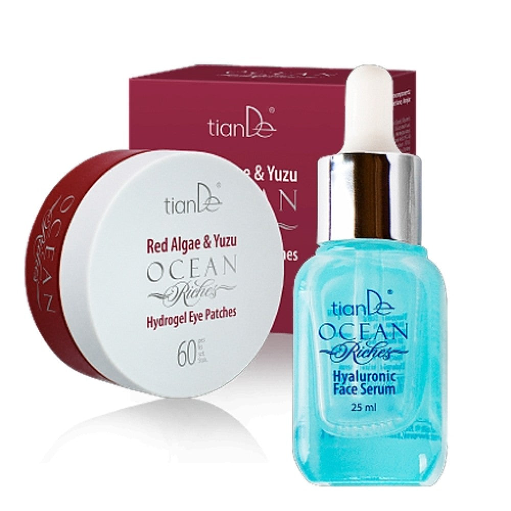 Paakių pagalvėlės su raudonaisiais dumbliais + hialurono serumas