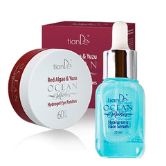 Paakių pagalvėlės su raudonaisiais dumbliais + hialurono serumas