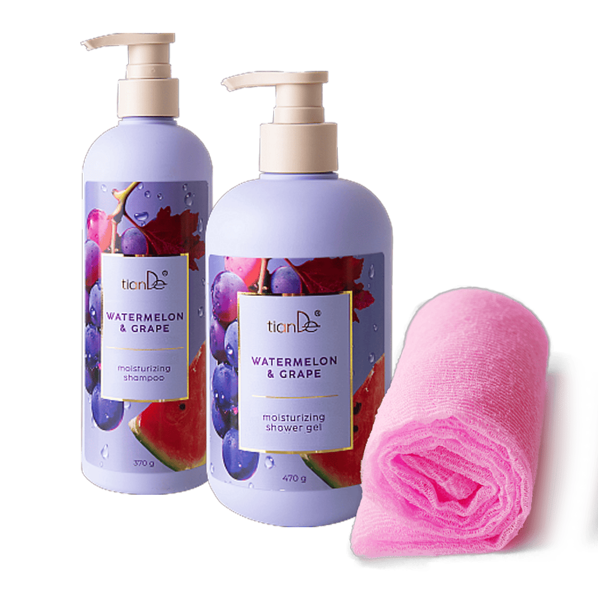 Arbūzas ir vynuogės": drėkinamąjį šampūną + dušo želę - padovanosime japonišką kempinę - kūno rankšluostį