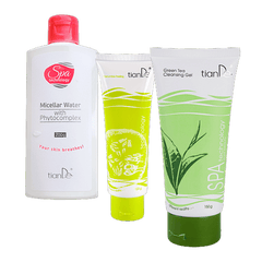 Pirk micelinį vandenį su fitokompleksu + agurkinį pilingą - padovanosime prausimosi gelį "Žalioji arbata"