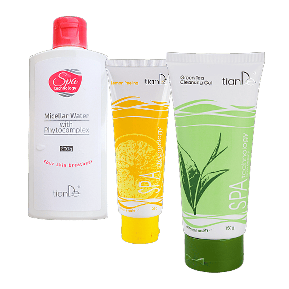 TianDe veido  Valymo Rinkinys su Citrininiu Pilingu