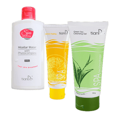 TianDe veido  Valymo Rinkinys su Citrininiu Pilingu