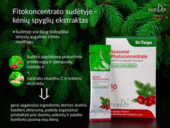 TianDe maisto papildas su erškėtuogių sultimis, juodųjų serbentų sultimis ir kėnių ekstraktu natūraliam imunitetui