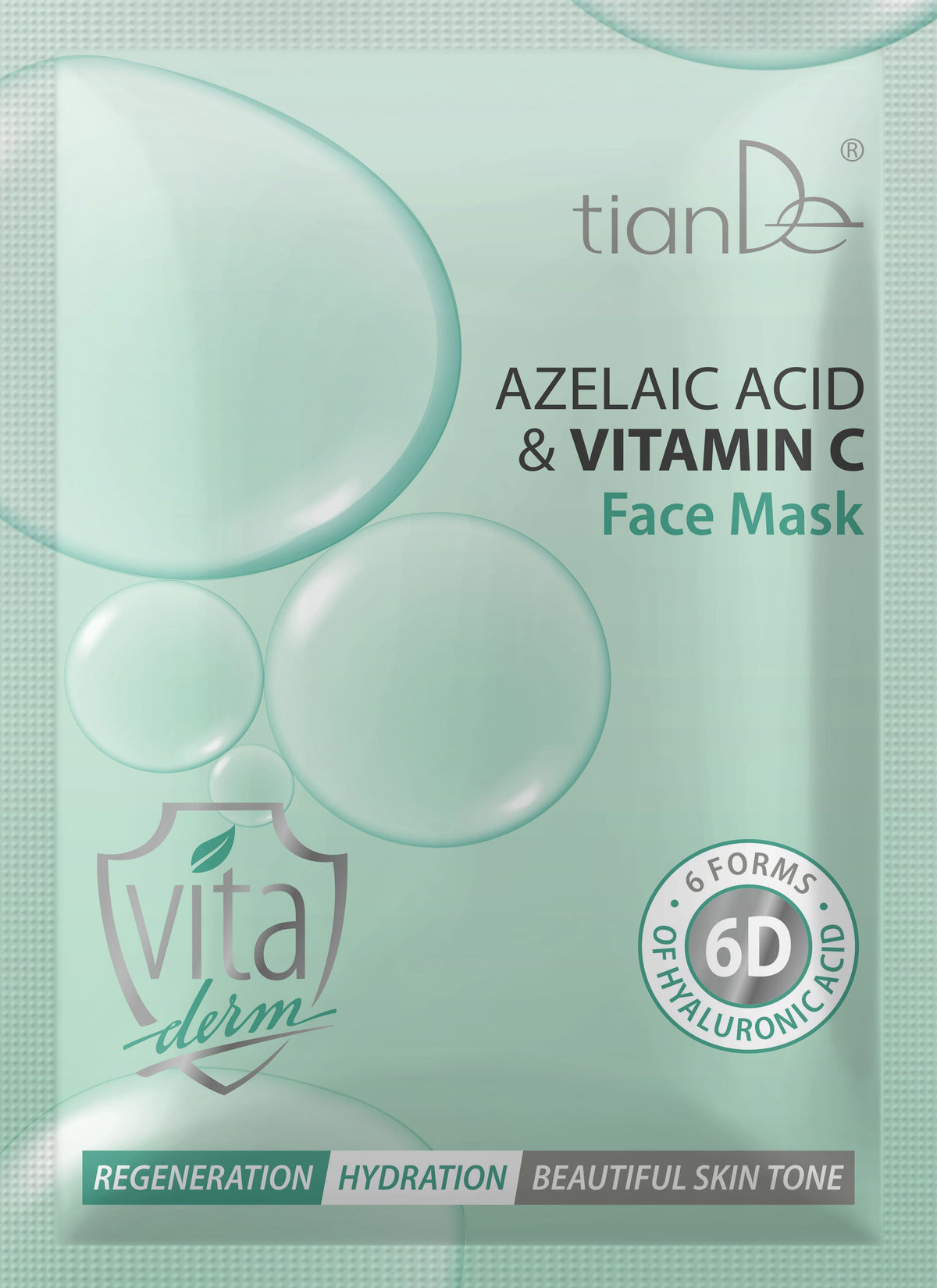 Veido kaukė su azelaino rūgštimi ir vitaminu C | TianDe