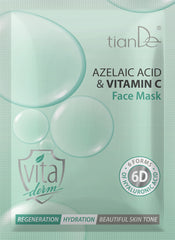 Veido kaukė su azelaino rūgštimi ir vitaminu C | TianDe