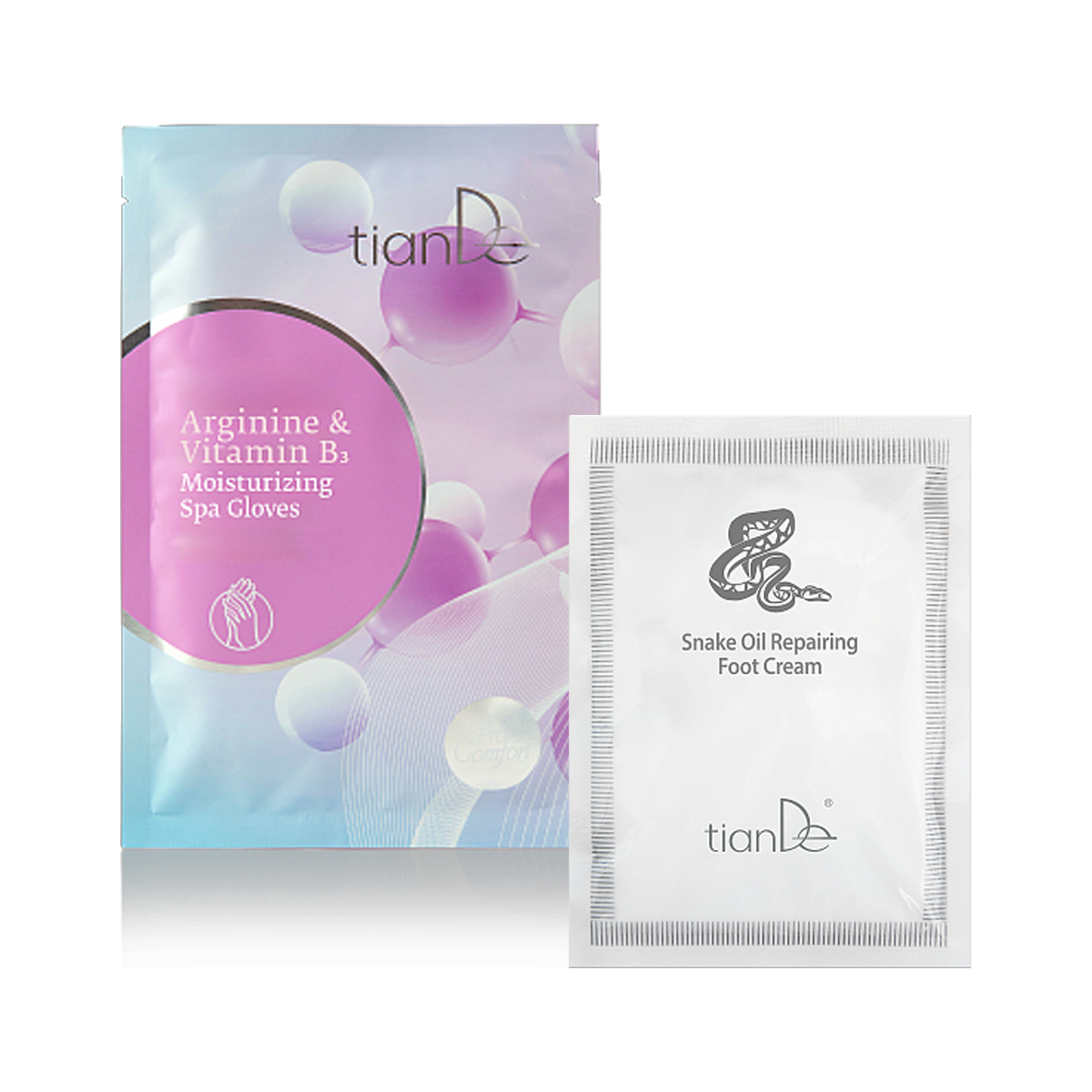 Pirk drėkinamasias SPA pirštines su argininu ir vitaminu B3 - padovanosime atkuriamąjį pėdų kremą su gyvatės taukais!